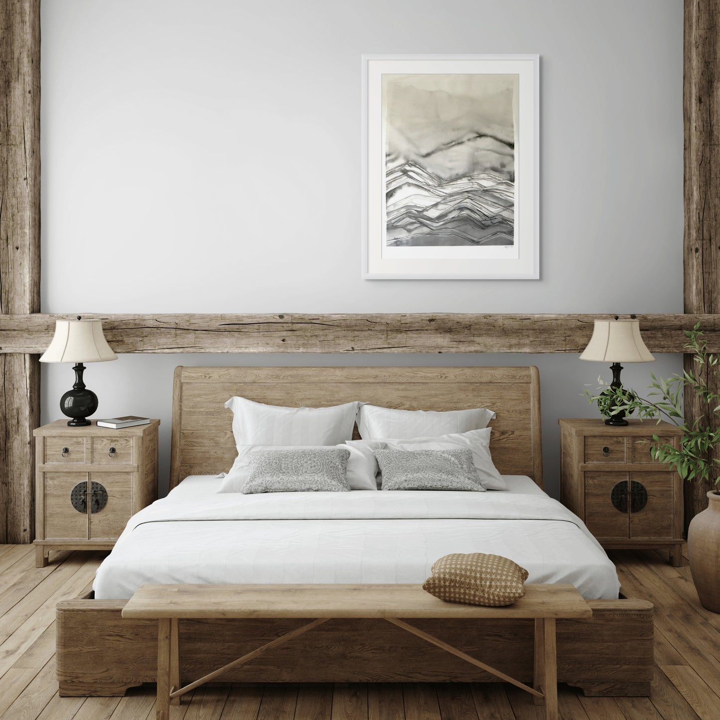 Mountains in wash - WOP portrait