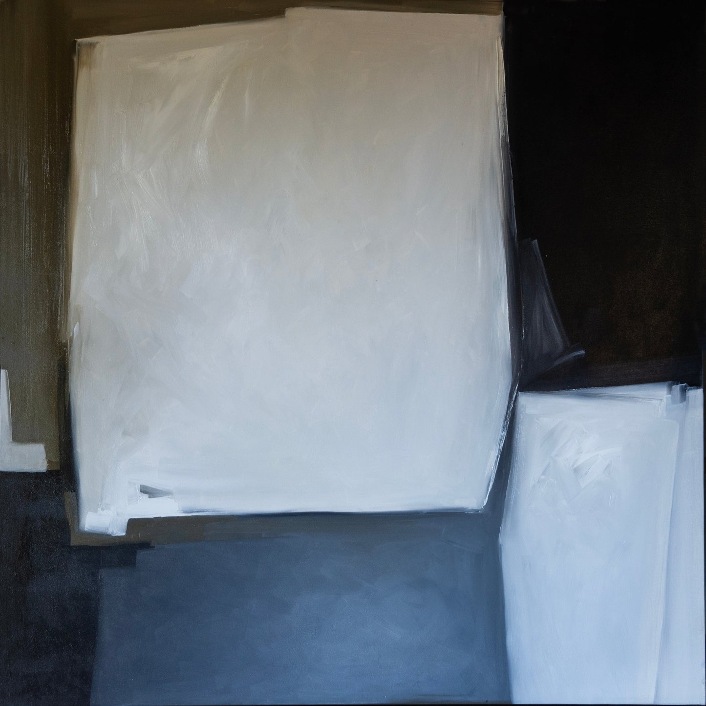 Beige On Black large sq