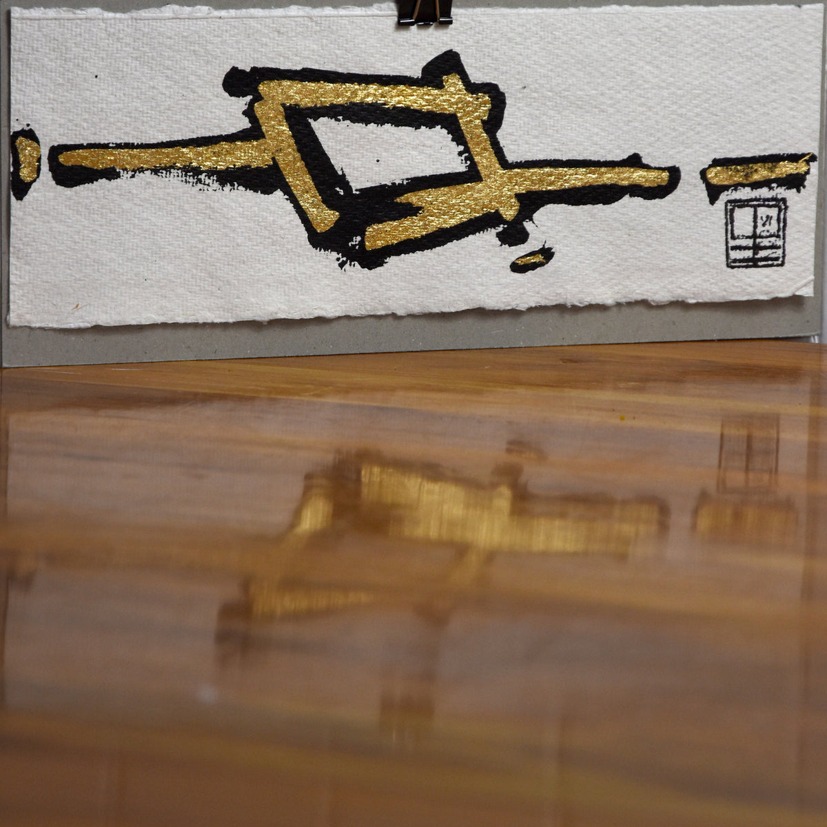 Black & Gold on Archival #17