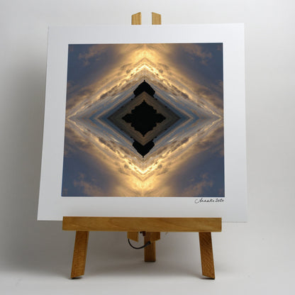 Golden Bay - Small Mandala Print