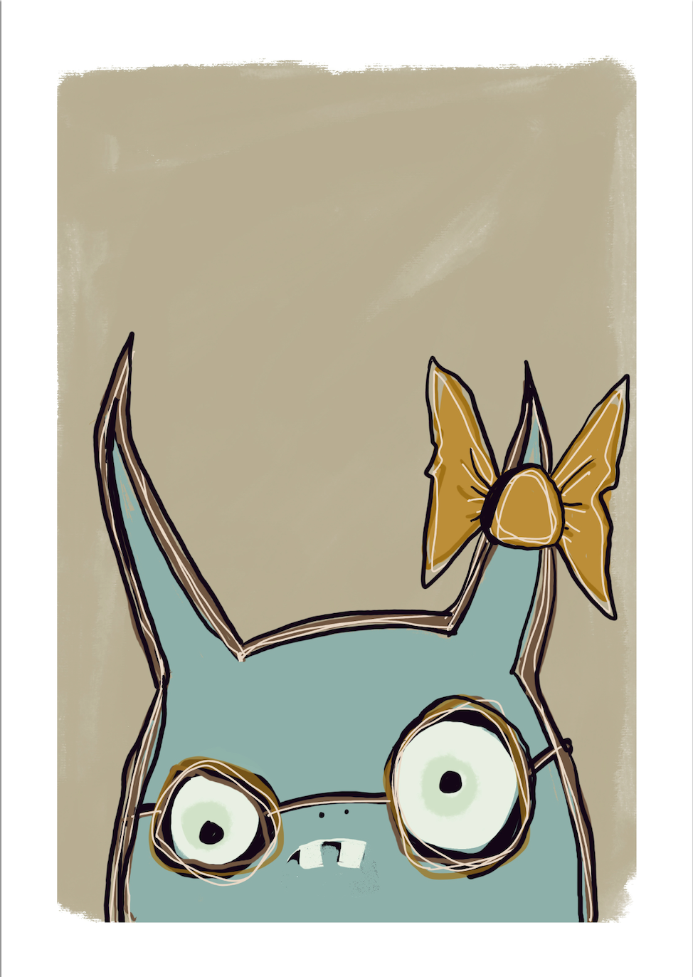 Monster w Mustard Bow