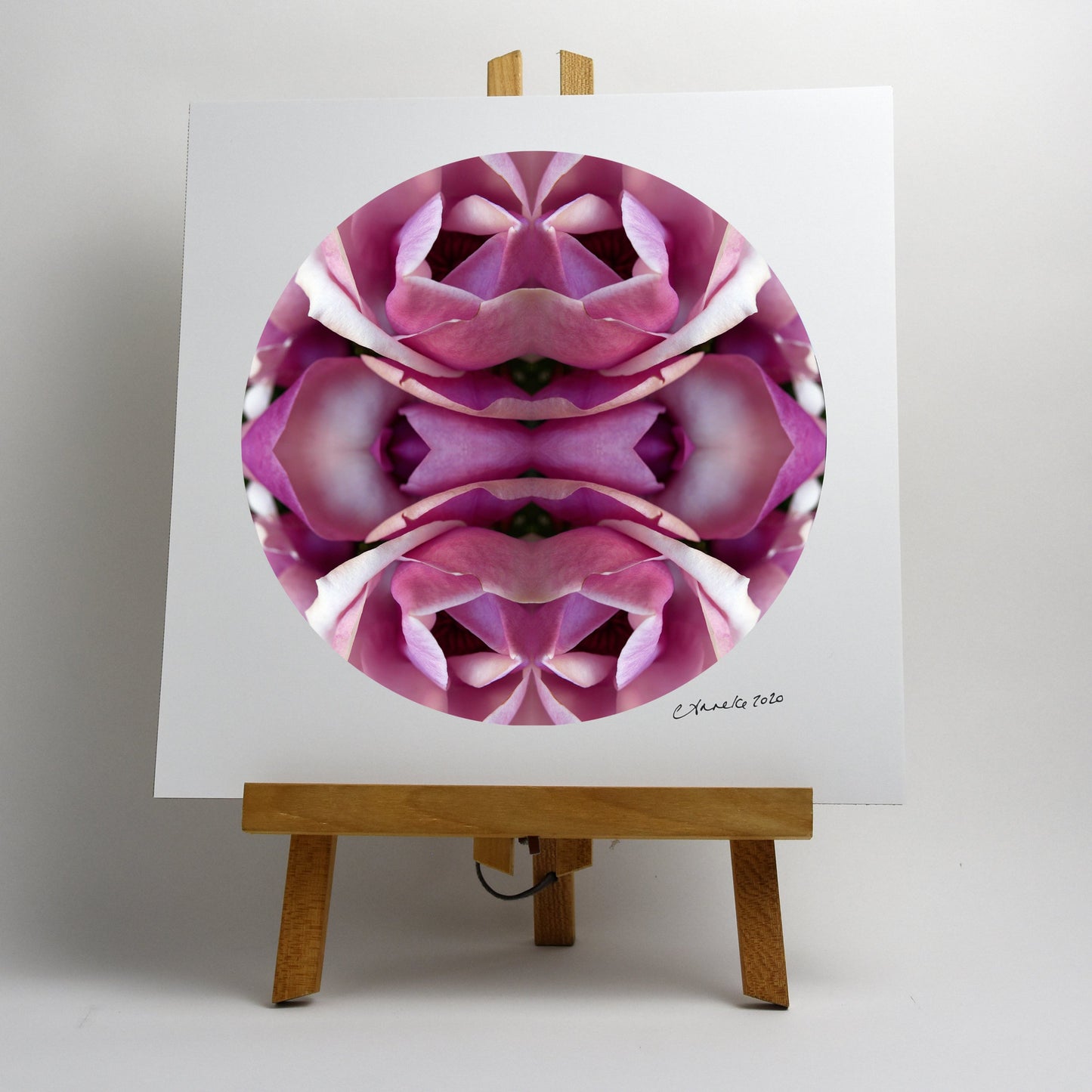 Magnolia Heart 2 - Small Mandala Print