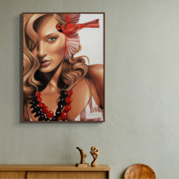 Red Cardinal Framed print