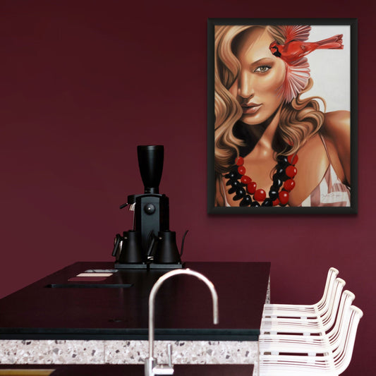 Red Cardinal Framed print