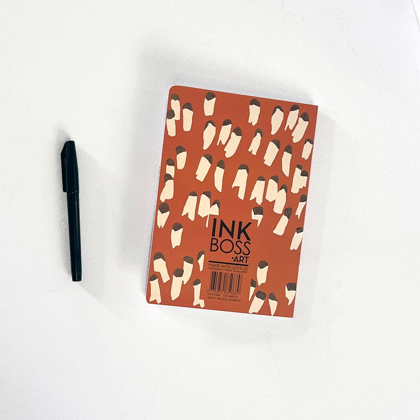 Tūī March Orange Notebook