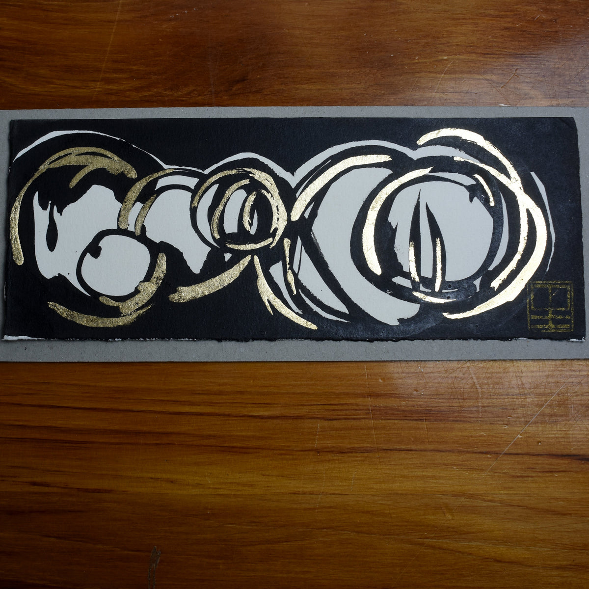 Black & Gold on Archival #16