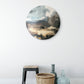 Hand painted abstract round - #BLB
