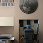 ABA hand painted abstract round #Blk