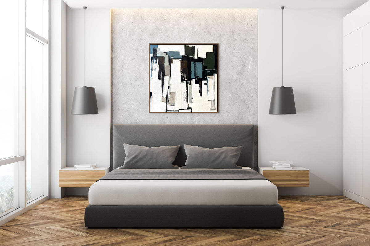 Caspian Blue Squares