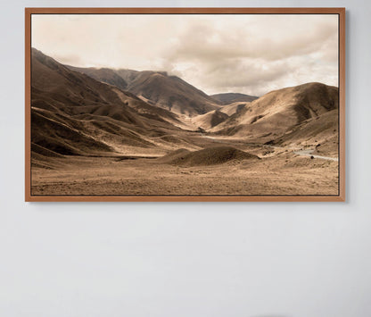 Lindis Pass in Sepia