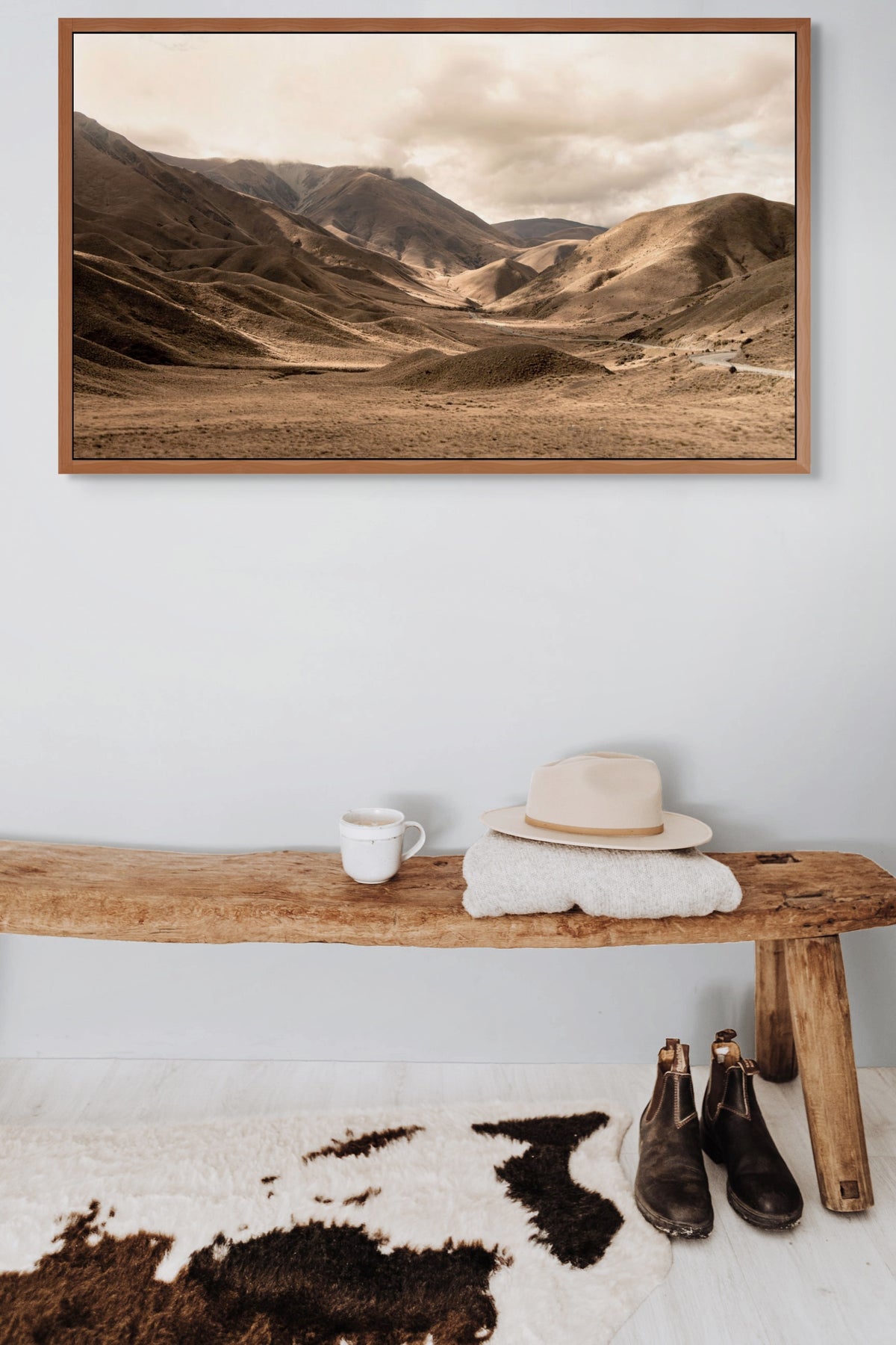Lindis Pass in Sepia