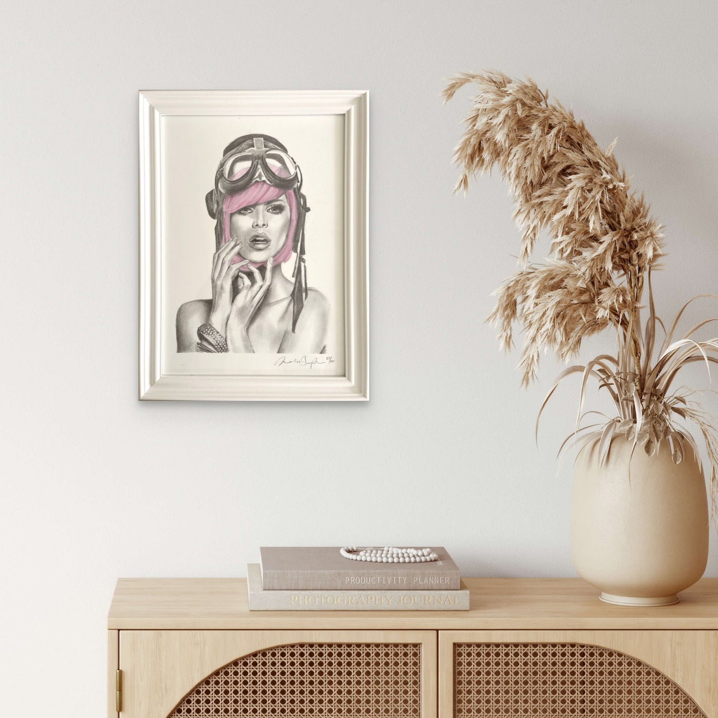 Miss Aviator Framed
