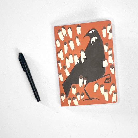 Tūī March Orange Notebook