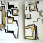 Black & Gold on White - Pushing Blocks