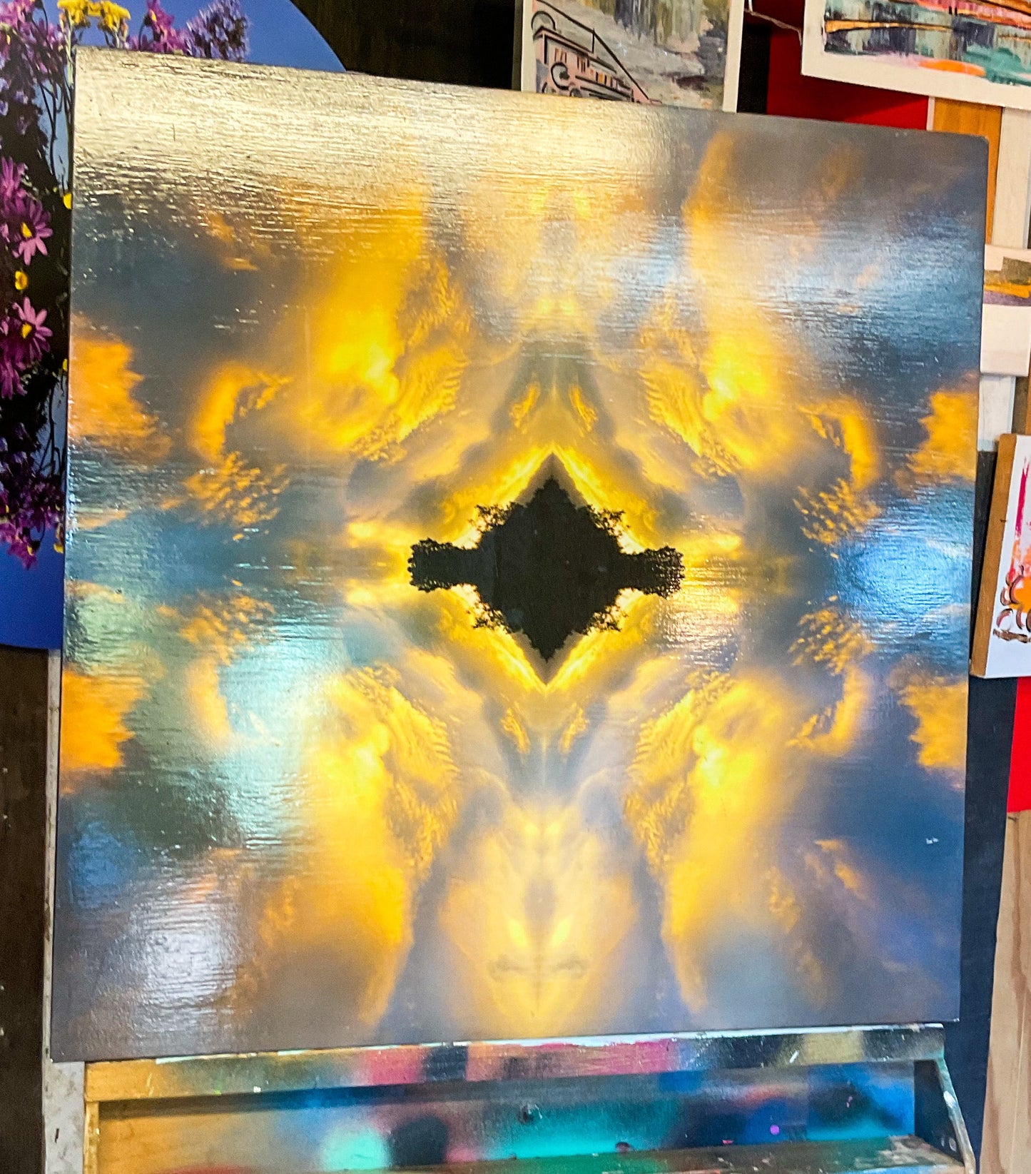 Source light Mandala - one-off print